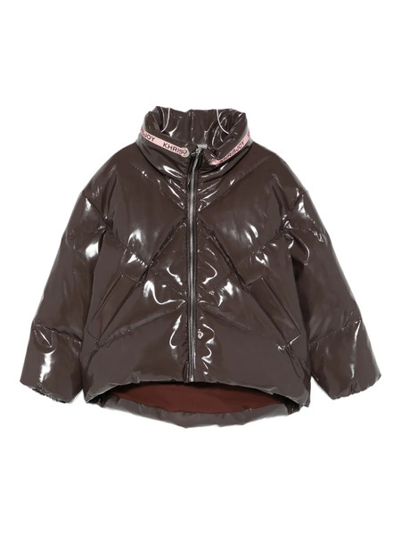  Khrisjoy Kids Quilted Zip-up Padded Jacket - Brown 