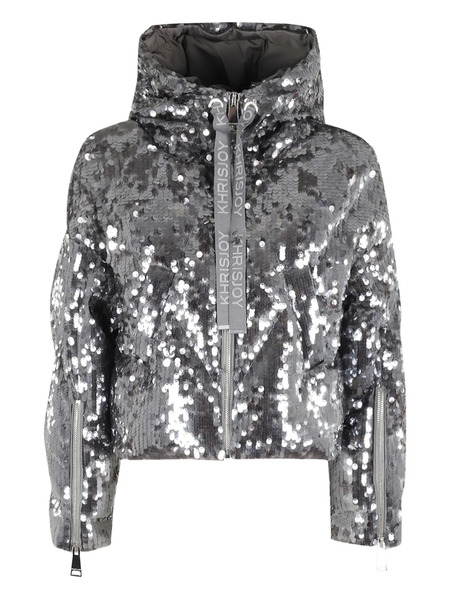  Khrisjoy Sequin-embellished Puffer Jacket - Silver 