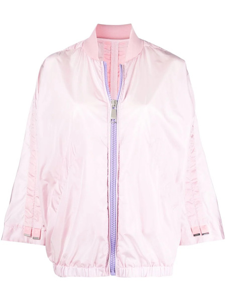  Khrisjoy Wide-sleeve Bomber Jacket - Pink 