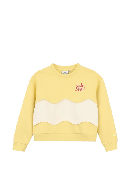  Kids Around Fleece Sweatshirt - Yellow 