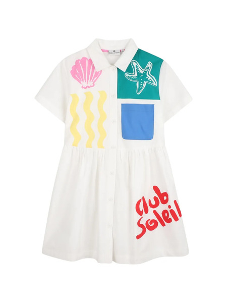  Kids Around Graphic-print Dress - White 