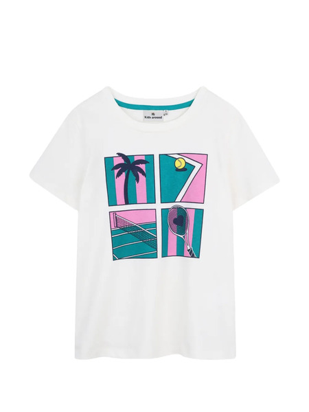  Kids Around Graphic-print T-shirt - White 