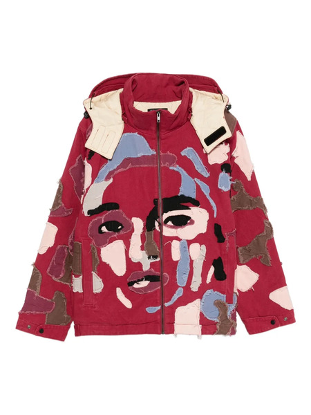  Kidsuper Zip-up Hooded Jacket - Red 