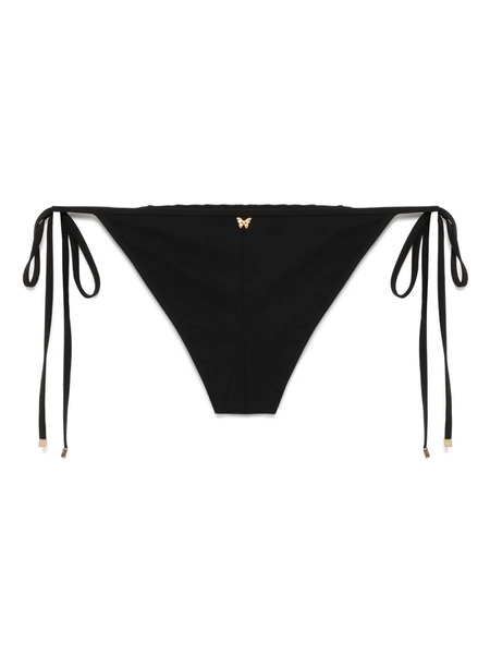  Kiki De Montparnasse Lace Inset String Bikini Bottom - Black 