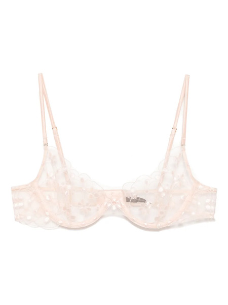  Kiki De Montparnasse Rosette Demi Bra - Neutrals 