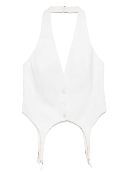  Kiki De Montparnasse Suiting Garter Vest - Neutrals 