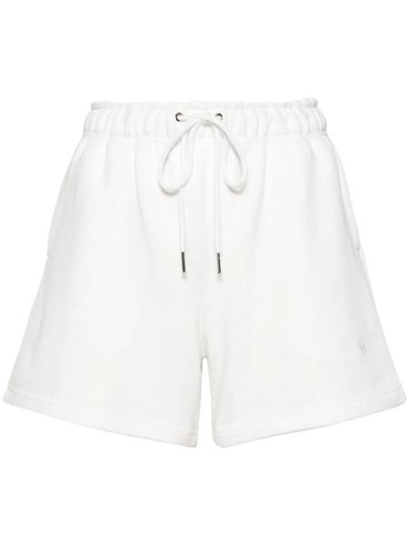  Kimhekim Drawstring-waist Cotton Shorts - White 