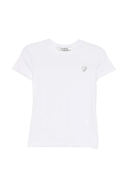 Kimhekim Heart-patch T-shirt - White 