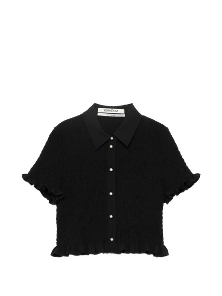  Kimhekim Lena Cropped Shirt - Black 