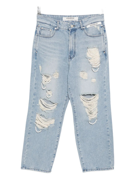  Kimhekim Pearl Embellished Jeans - Blue 