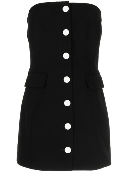  Kimhekim Strapless Wool-blend Minidress - Black 