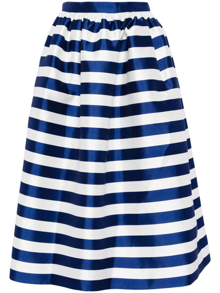  Kimhekim Striped Flared Skirt - Blue 