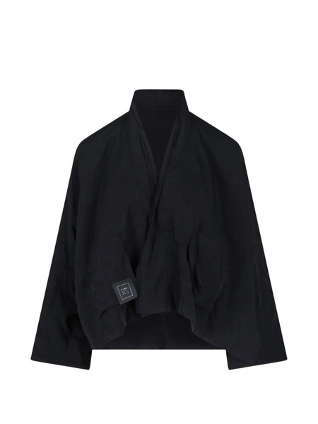  Kimo No-rain High-neck Jacket - Black 