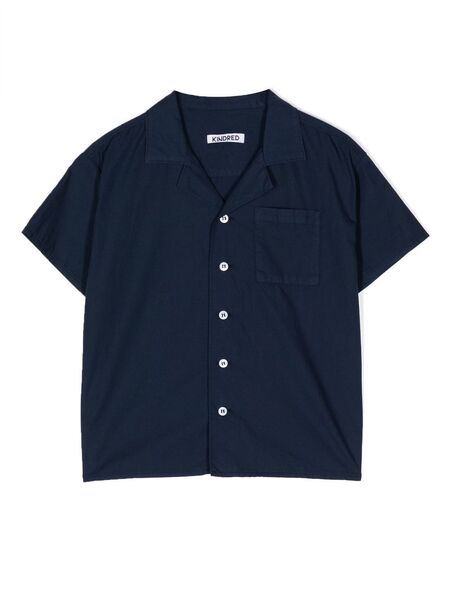  Kindred Club-collar Short-sleeve Shirt - Blue 