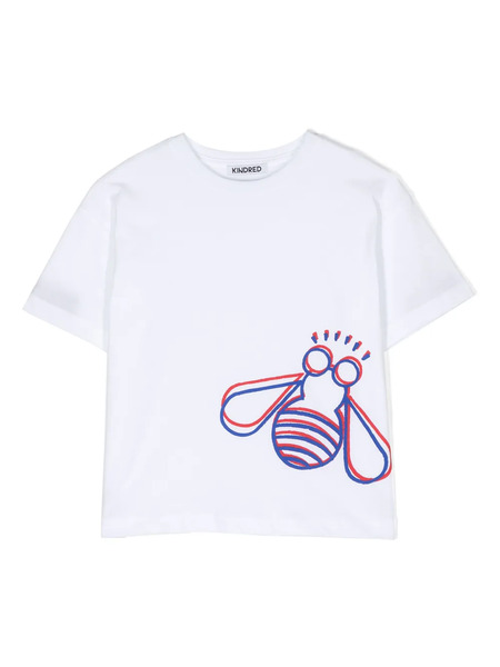  Kindred Graphic-print Cotton T-shirt - White 