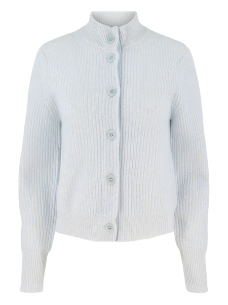  Kinross Cashmere Button-fastening Cardigan - Blue 