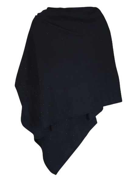  Kinross Cashmere Cashmere Cape - Black 