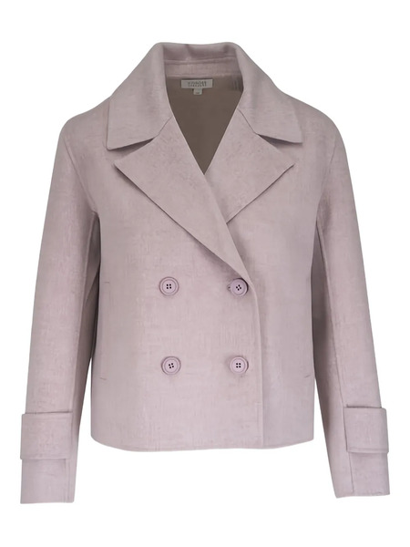  Kinross Cashmere Double-breasted Blazer - Pink 