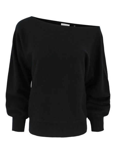  Kinross Cashmere Off-shoulder Dolman Sweater - Black 