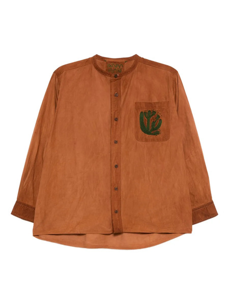  Kinyan Lam Button-down Shirt - Brown 