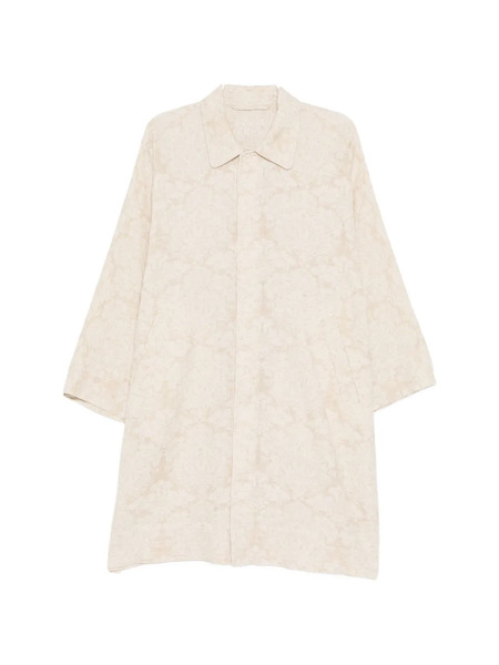  Kinyan Lam Patterned Collared Coat - Neutrals 