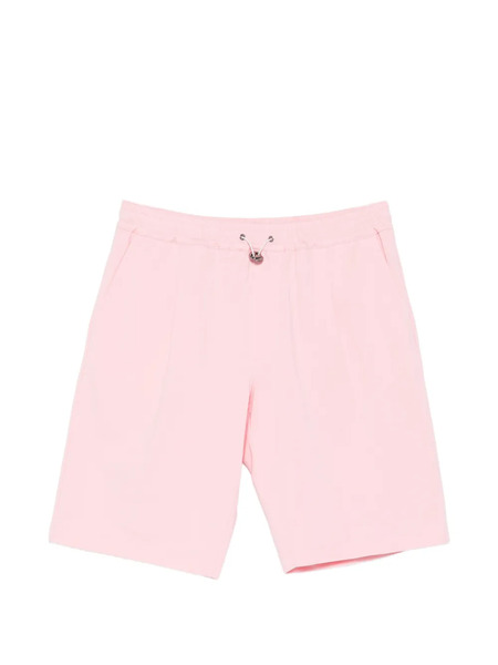  Kired Drawstring-waist Cotton Shorts - Pink 