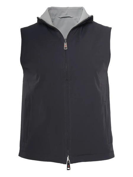  Kired Reversible Zip-front Vest - Black 