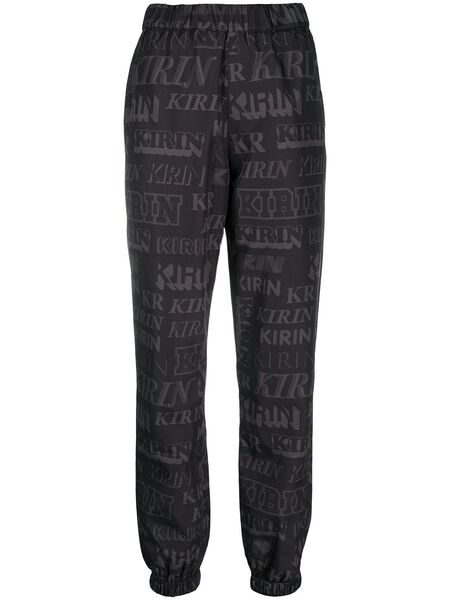  Kirin Logo-print Straight-leg Track Pants - Black 