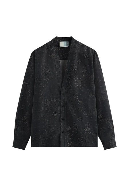  Kith Cupro Sullivan Gi Cardigan - Black 