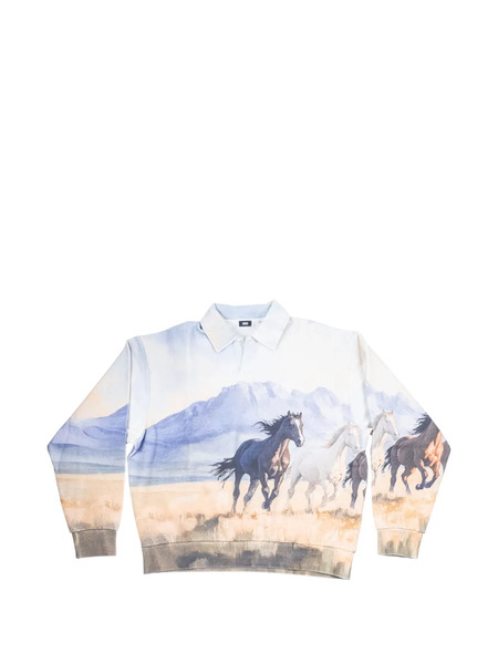  Kith Horse-print Sweatshirt - Blue 