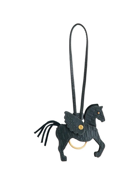  Kith Pegasus Leather Key Holder - Grey 