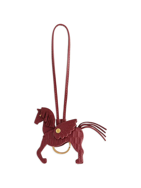  Kith Pegasus Leather Key Holder - Red 