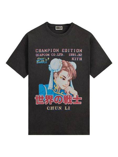  Kith X Capcom Chun Li Champion Edition T-shirt - Grey 