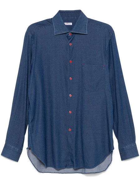  Kiton Denim Shirt - Blue 