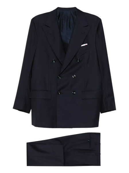  Kiton Double-breasted Wool Suit - Blue 
