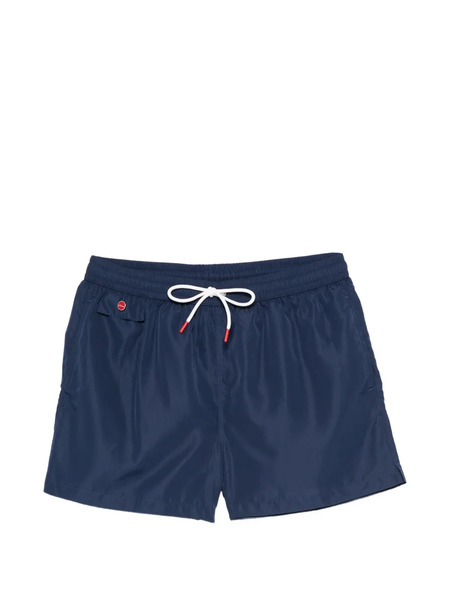  Kiton Drawstring Swim Shorts - Blue 