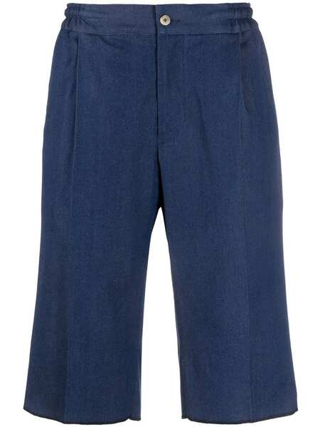  Kiton Elasticated Denim Shorts - Blue 