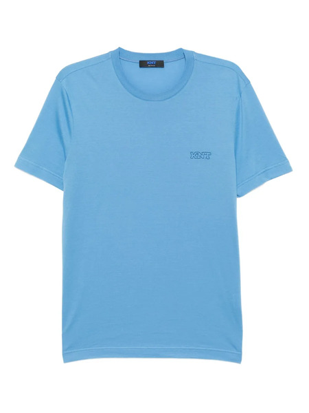  Kiton Embroidered-logo T-shirt - Blue 