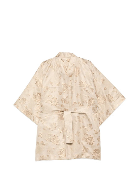  Kiton Floral Overcoat - Neutrals 