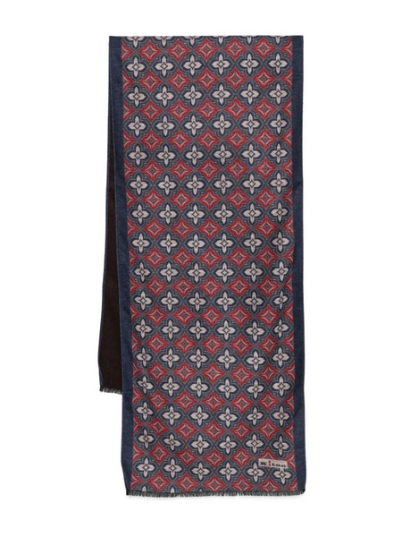  Kiton Floral-pattern Scarf - Brown 