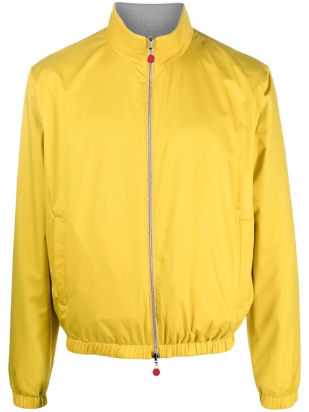  Kiton Funnel Neck Bomber Jacket - Yellow 