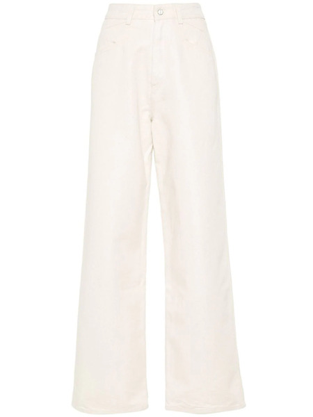 Kiton High-waisted Straight-leg Jeans - Neutrals 