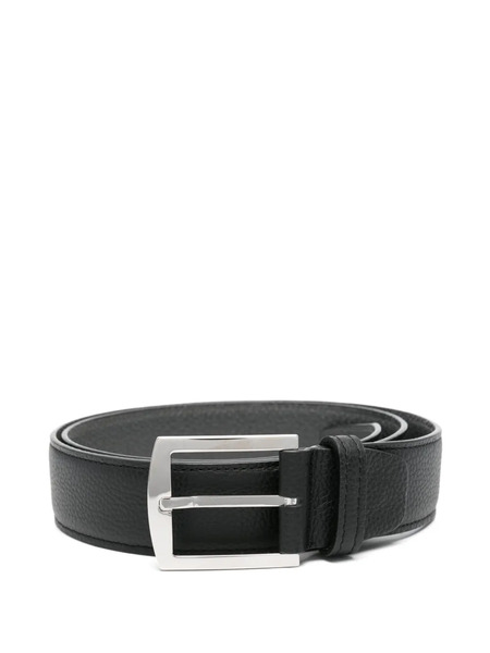  Kiton Leather Belt - Black 