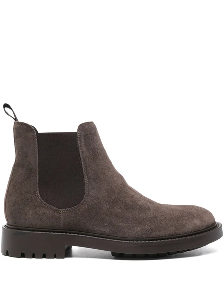  Kiton Leather Chelsea Boots - Brown 
