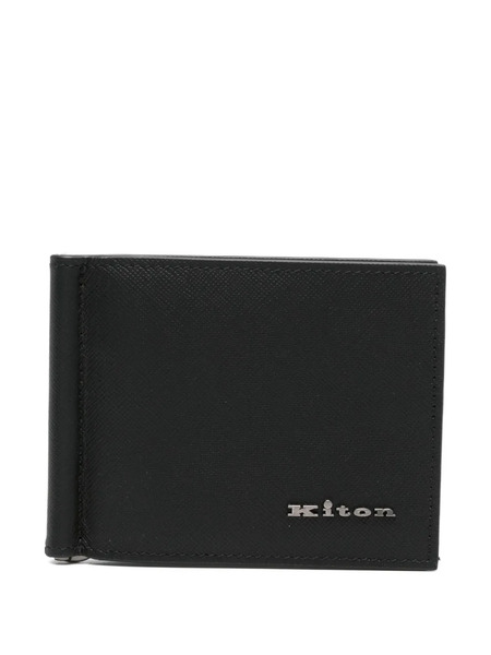  Kiton Leather Wallet - Black 