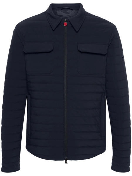  Kiton Lightweight Padded Jacket - Blue 