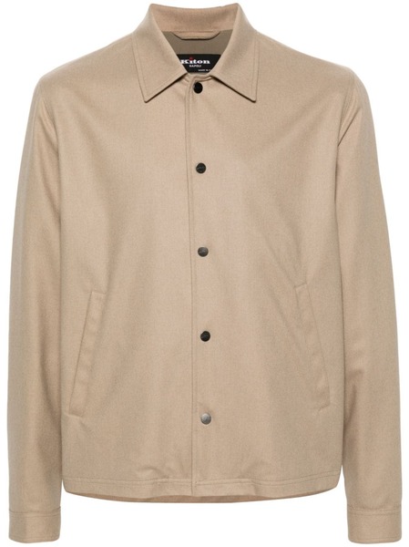  Kiton Logo-studs Jacket - Brown 