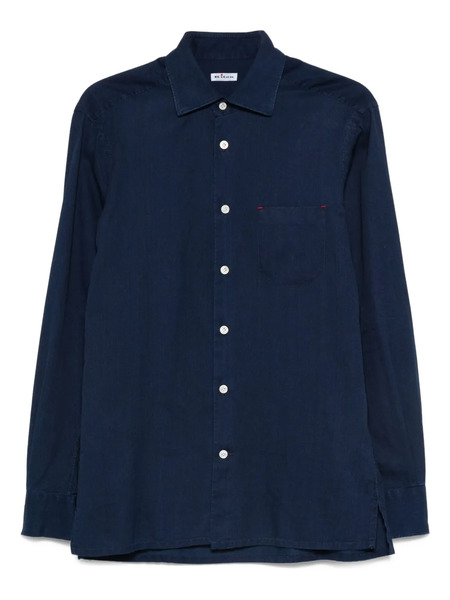  Kiton Long-sleeve Button-down Shirt - Blue 