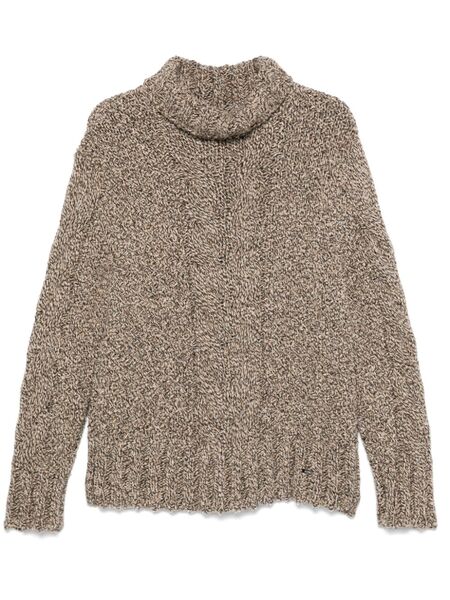  Kiton Marl-knit Sweater - Brown 