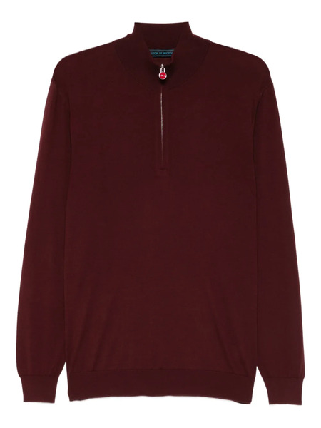  Kiton Mock-neck Sweater - Red 